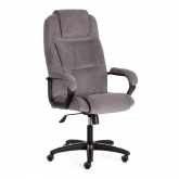 Кресло BERGAMO (22) флок серый / пластик чёрный